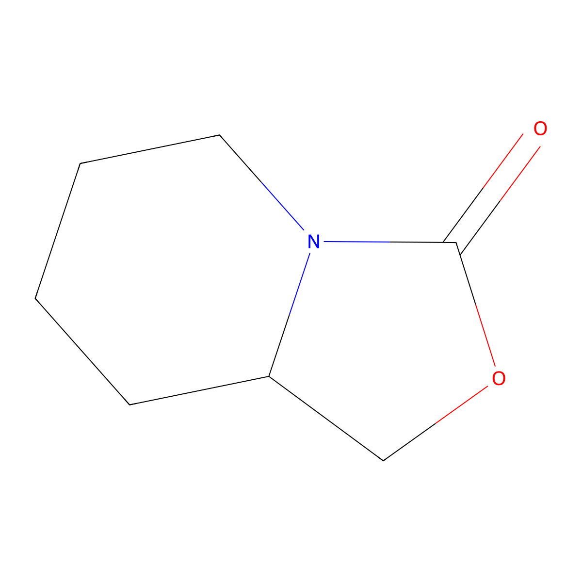 Hexahydro-3H-oxazolo(3,4-a)pyridin-3-one molecular structure, CAS 42329-17-9