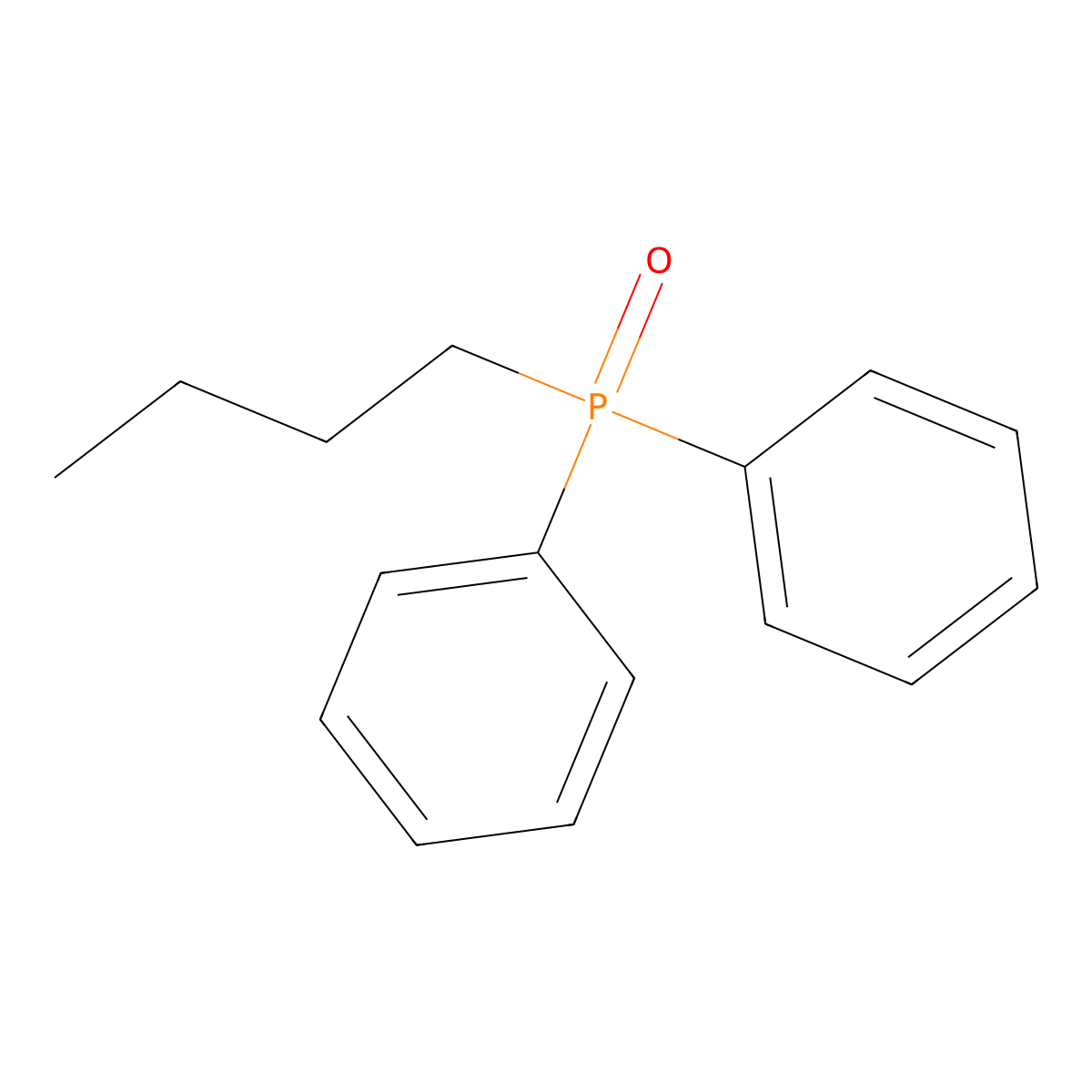 Phosphine oxide, butyldiphenyl- molecular structure, CAS 4233-13-0