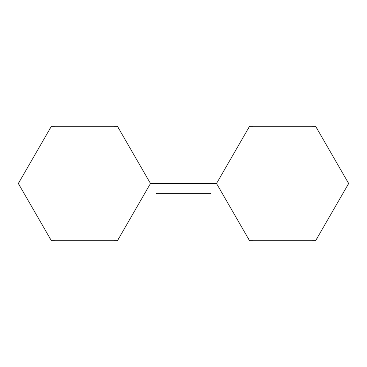 Cyclohexylidenecyclohexane molecular structure, CAS 4233-18-5