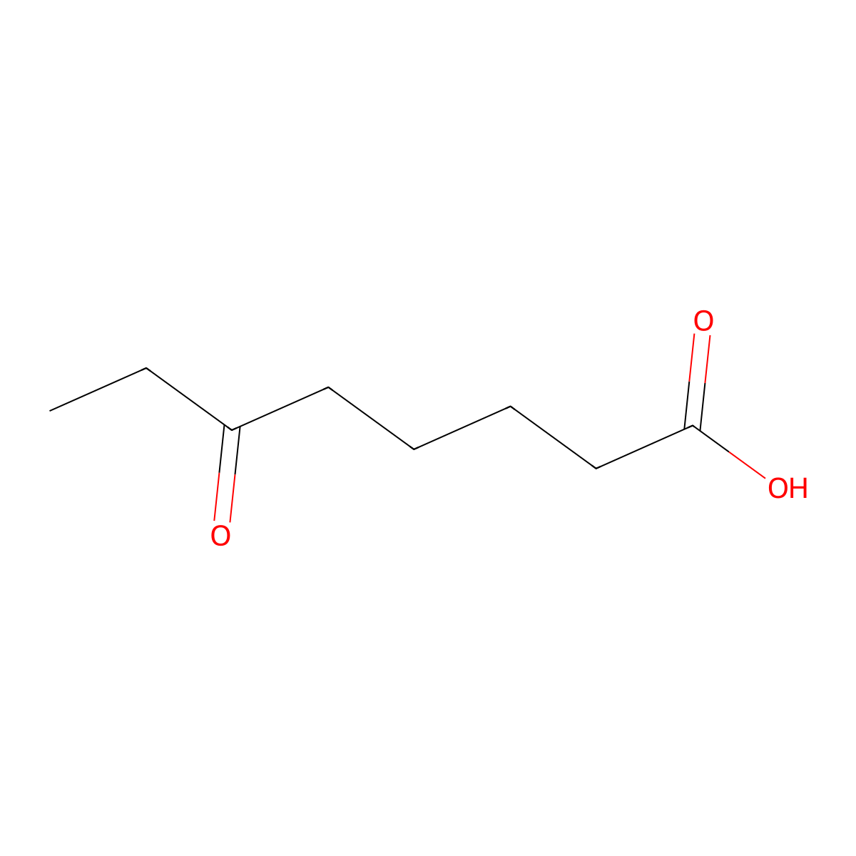 6-Keto-n-caprylic acid molecular structure, CAS 4233-57-2