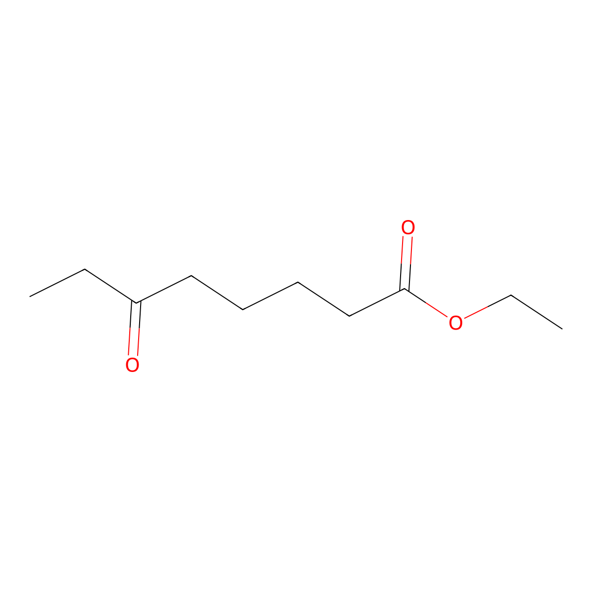 Ethyl 6-oxooctanoate molecular structure, CAS 4233-58-3