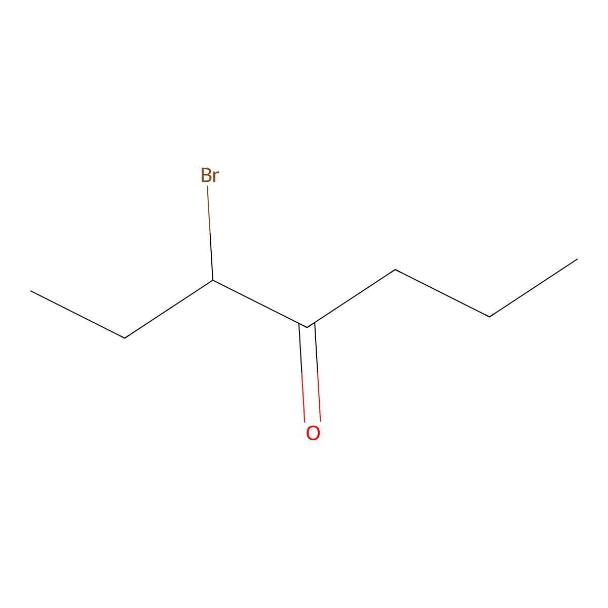 3-Bromoheptan-4-one molecular structure, CAS 42330-10-9