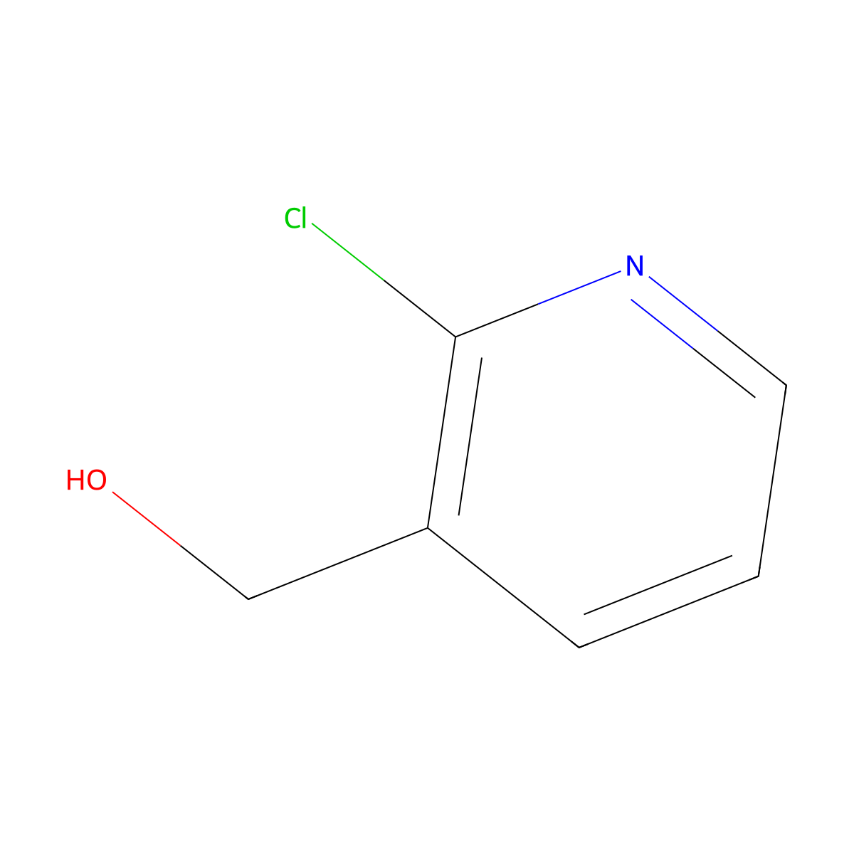 (2-Chloropyridin-3-yl)methanol molecular structure, CAS 42330-59-6