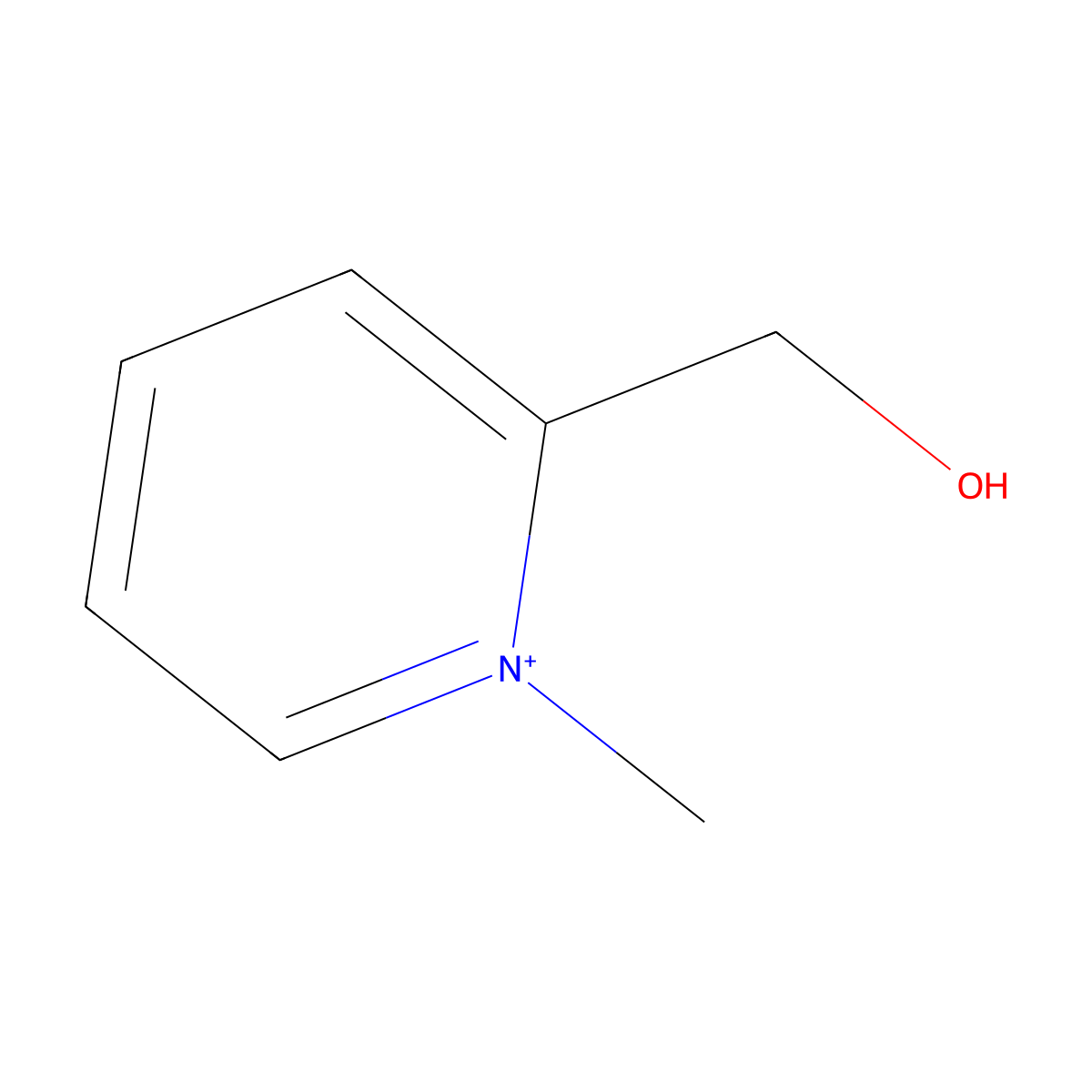 (1-Methylpyridin-1-ium-2-yl)methanol molecular structure, CAS 42330-62-1