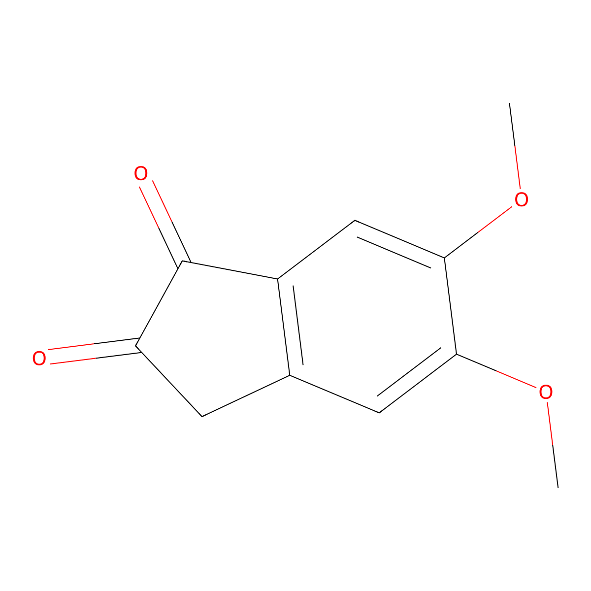 5,6-Dimethoxy-1,2-indanedione molecular structure, CAS 42337-64-4