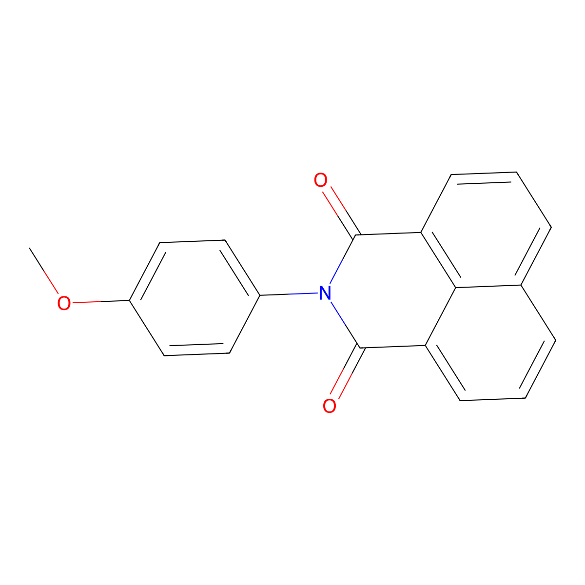 2-(4-Methoxyphenyl)-1H-benz(de)isoquinoline-1,3(2H)-dione molecular structure, CAS 42340-32-9
