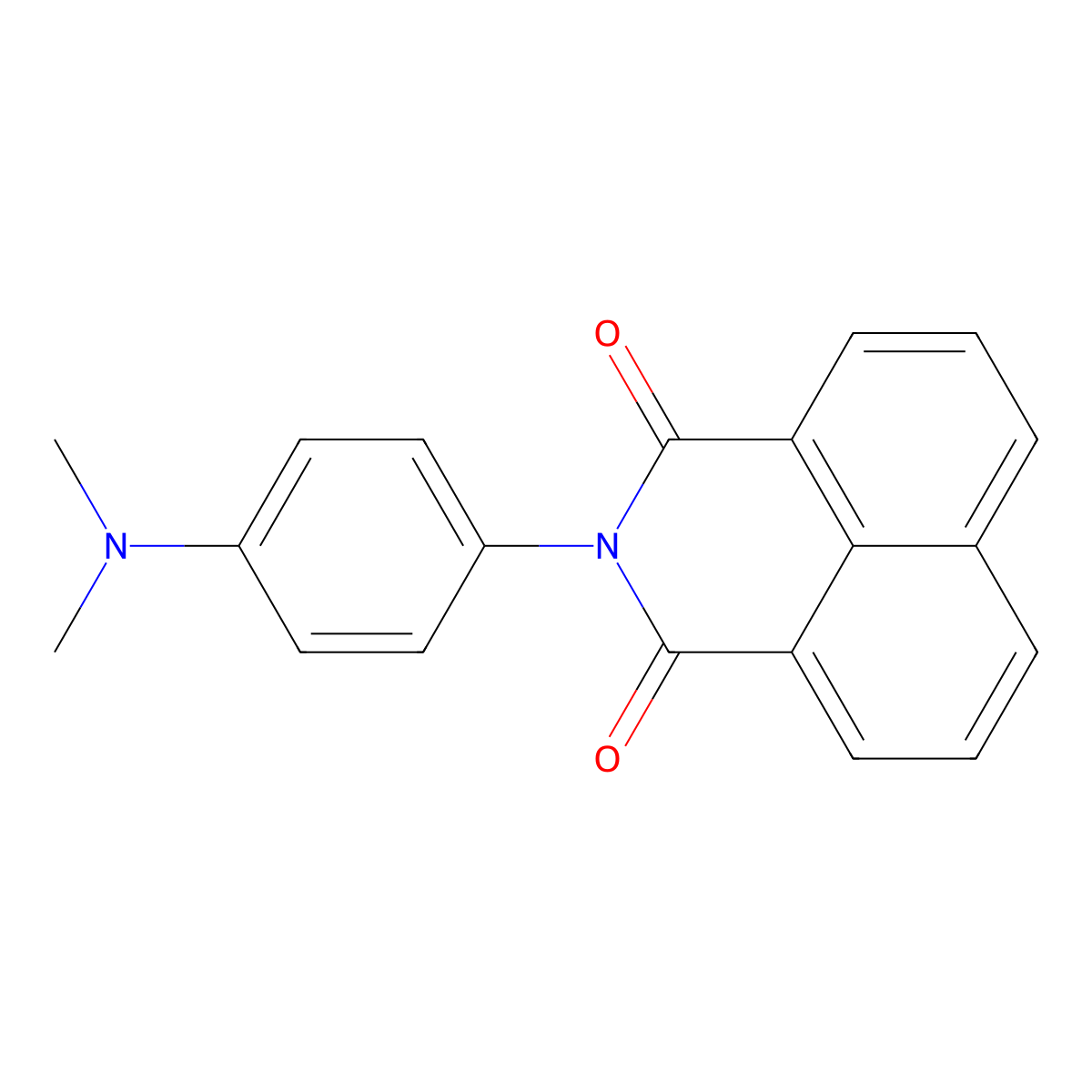 2-(4-(dimethylamino)phenyl)-1H-benzo[de]isoquinoline-1,3(2H)-dione molecular structure, CAS 42340-34-1