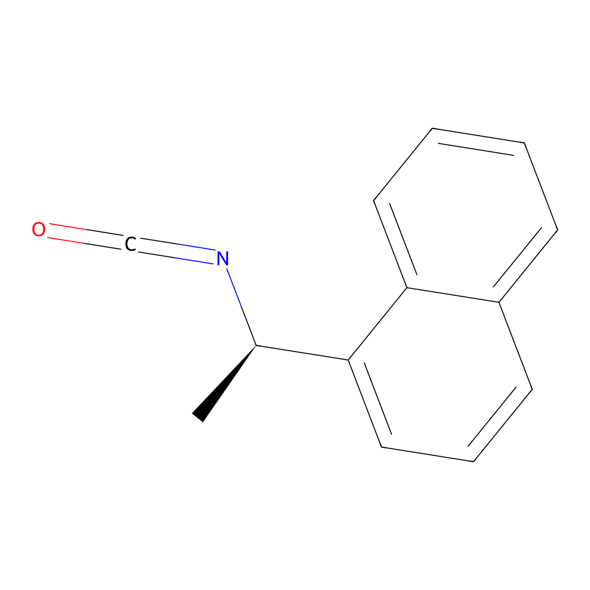 (R)-(-)-1-(1-Naphthyl)ethyl isocyanate molecular structure, CAS 42340-98-7