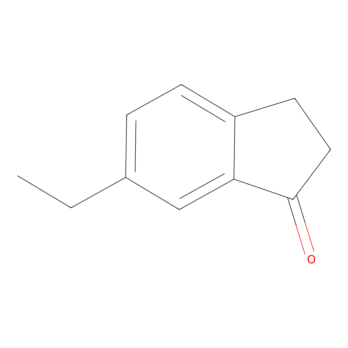 6-ethyl-2,3-dihydro-1H-inden-1-one molecular structure, CAS 42348-88-9