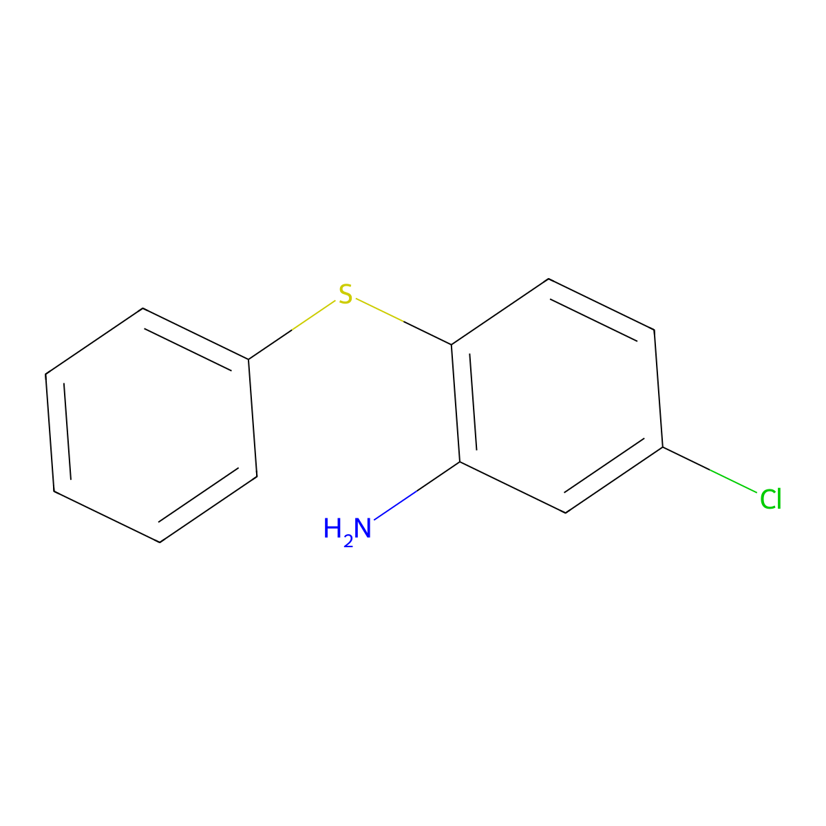 5-Chloro-2-phenylsulfanyl-phenylamine molecular structure, CAS 4235-20-5
