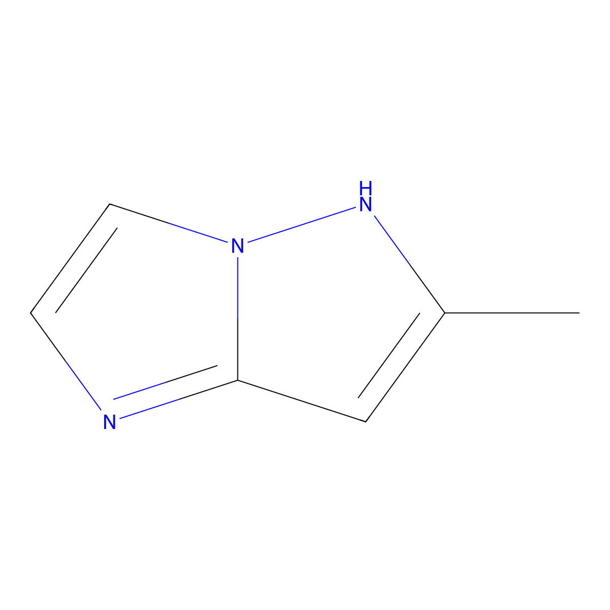 6-Methyl-1H-imidazo[1,2-b]pyrazole molecular structure, CAS 42351-84-8