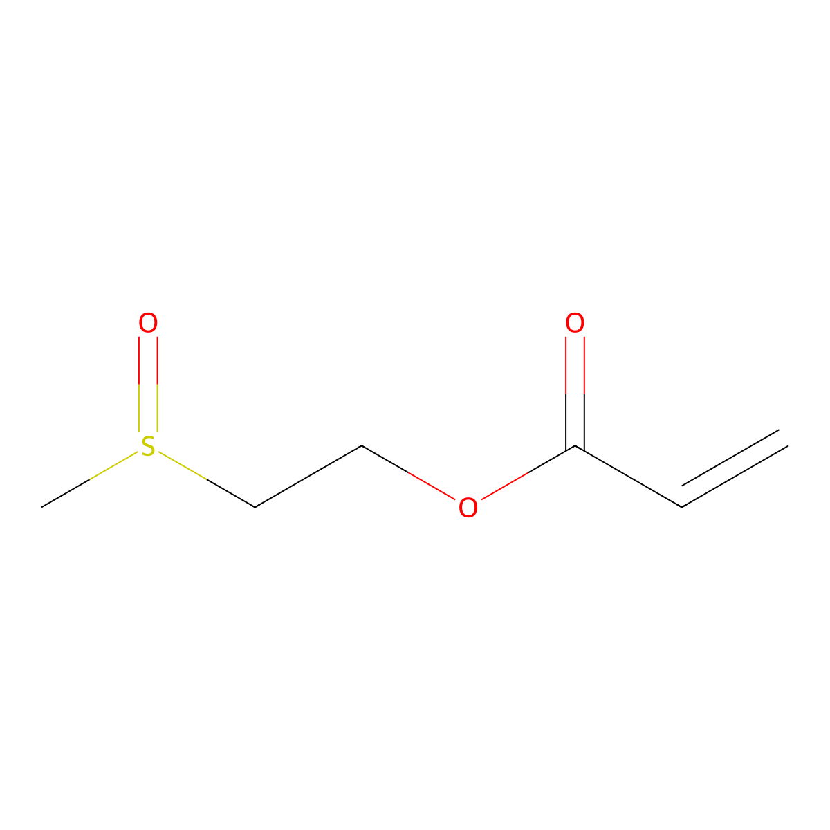 2-(Methylsulfinyl)ethyl Acrylate molecular structure, CAS 42356-51-4