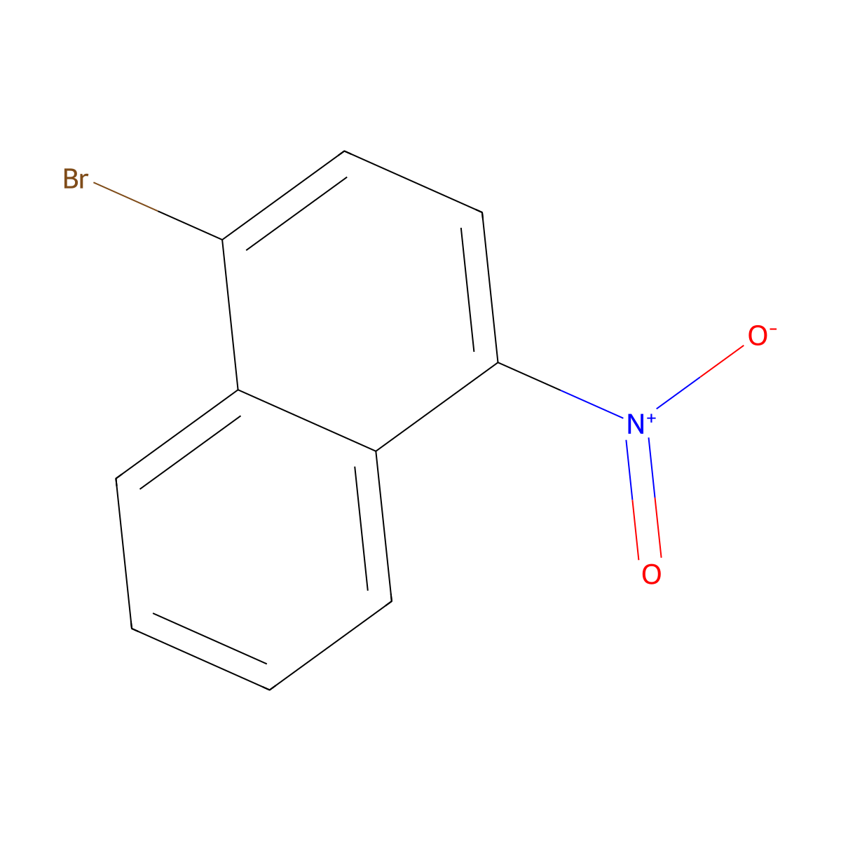 1-Bromo-4-nitronaphthalene molecular structure, CAS 4236-05-9