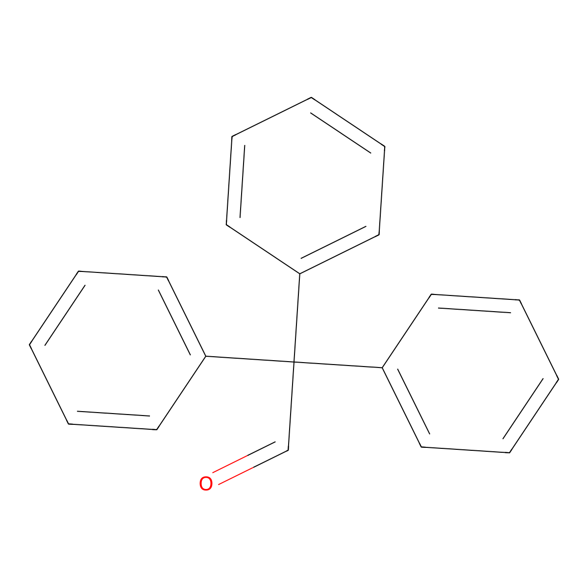 Triphenylacetaldehyde molecular structure, CAS 42365-04-8