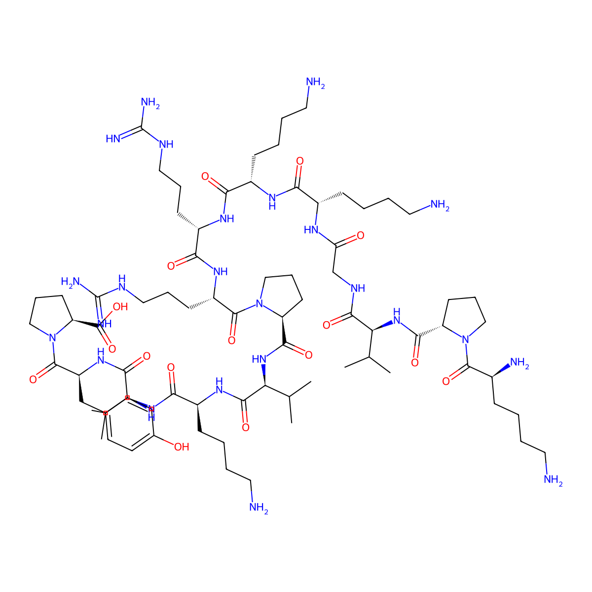 Acth (11-24) molecular structure, CAS 4237-93-8