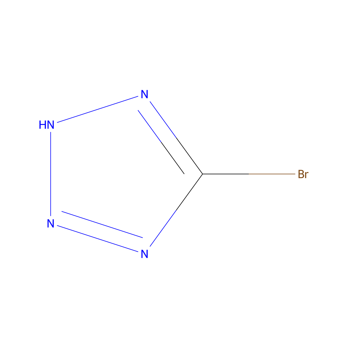 5-Bromotetrazole molecular structure, CAS 42371-37-9