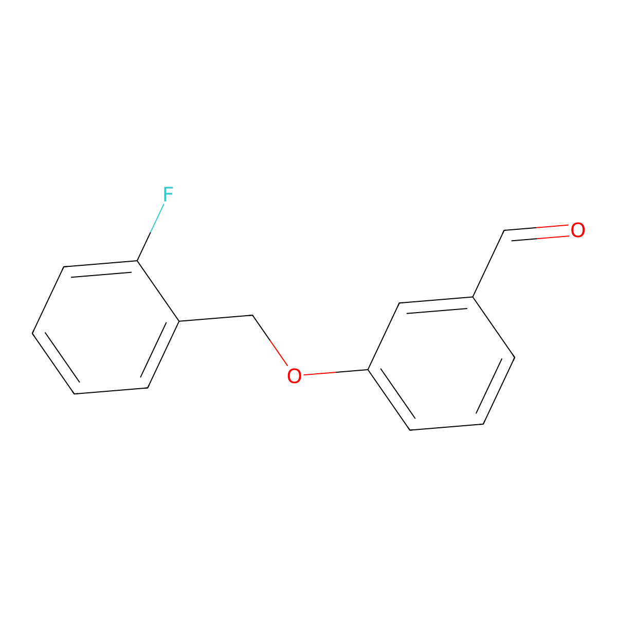 3-[(2-Fluorobenzyl)oxy]benzaldehyde molecular structure, CAS 423724-45-2