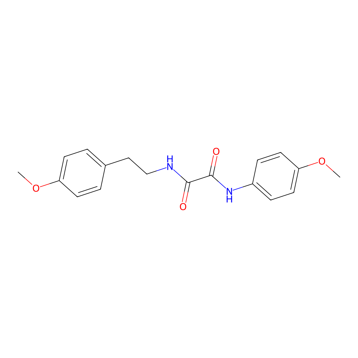 N'-(4-methoxyphenyl)-N-[2-(4-methoxyphenyl)ethyl]oxamide molecular structure, CAS 423726-67-4