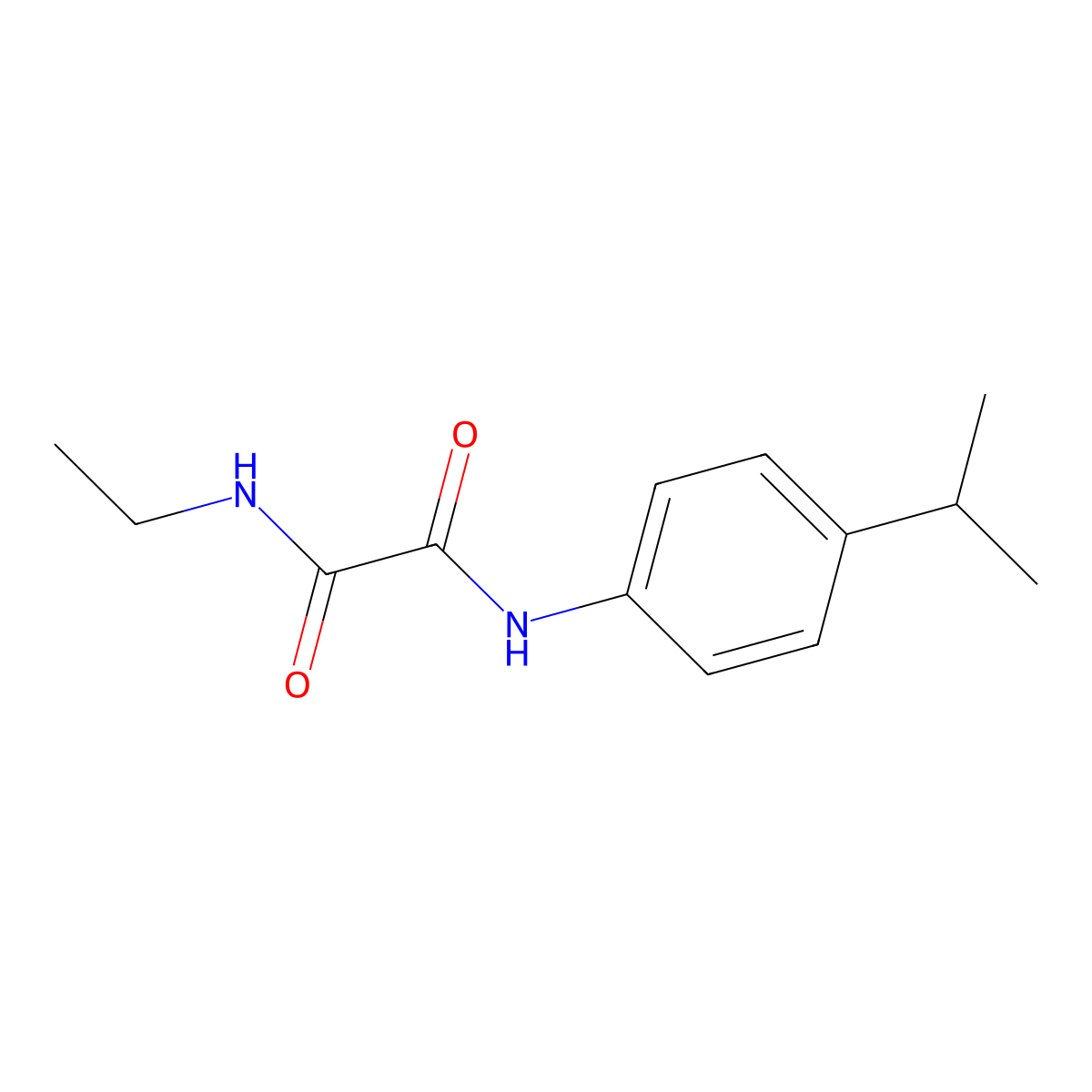 N-ethyl-N'-[4-(propan-2-yl)phenyl]ethanediamide molecular structure, CAS 423726-96-9