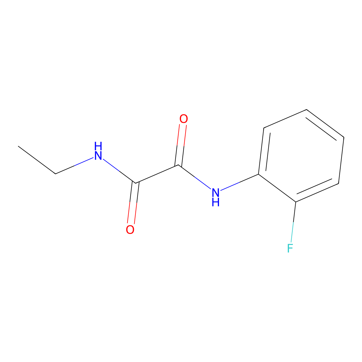 N-ethyl-N'-(2-fluorophenyl)ethanediamide molecular structure, CAS 423727-32-6
