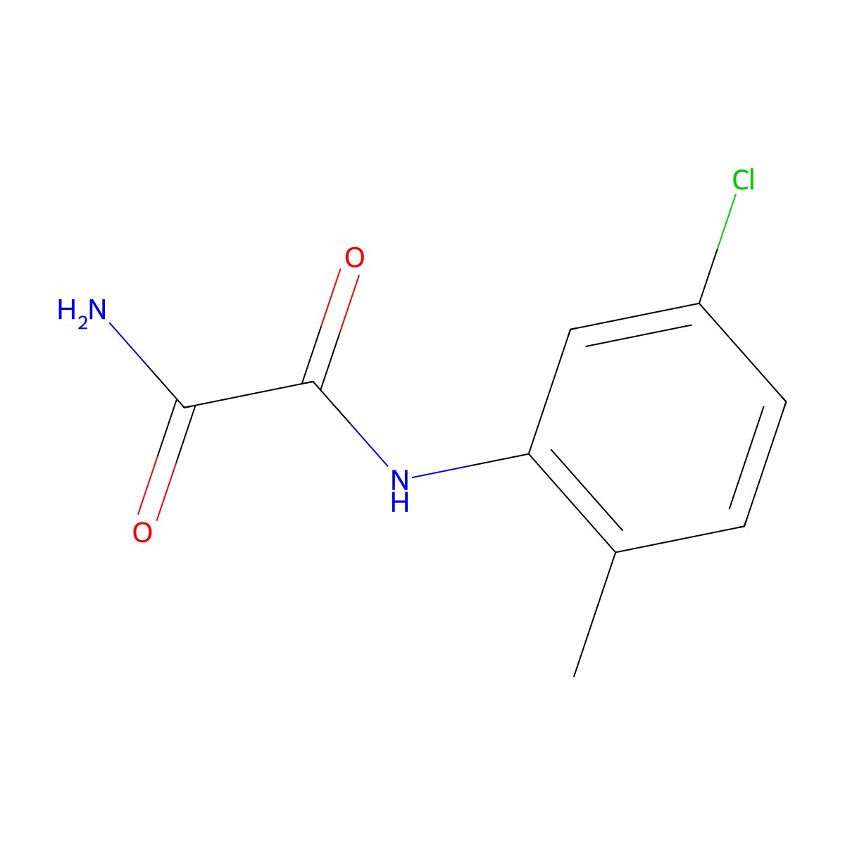 N'-(5-chloro-2-methylphenyl)oxamide molecular structure, CAS 423727-36-0