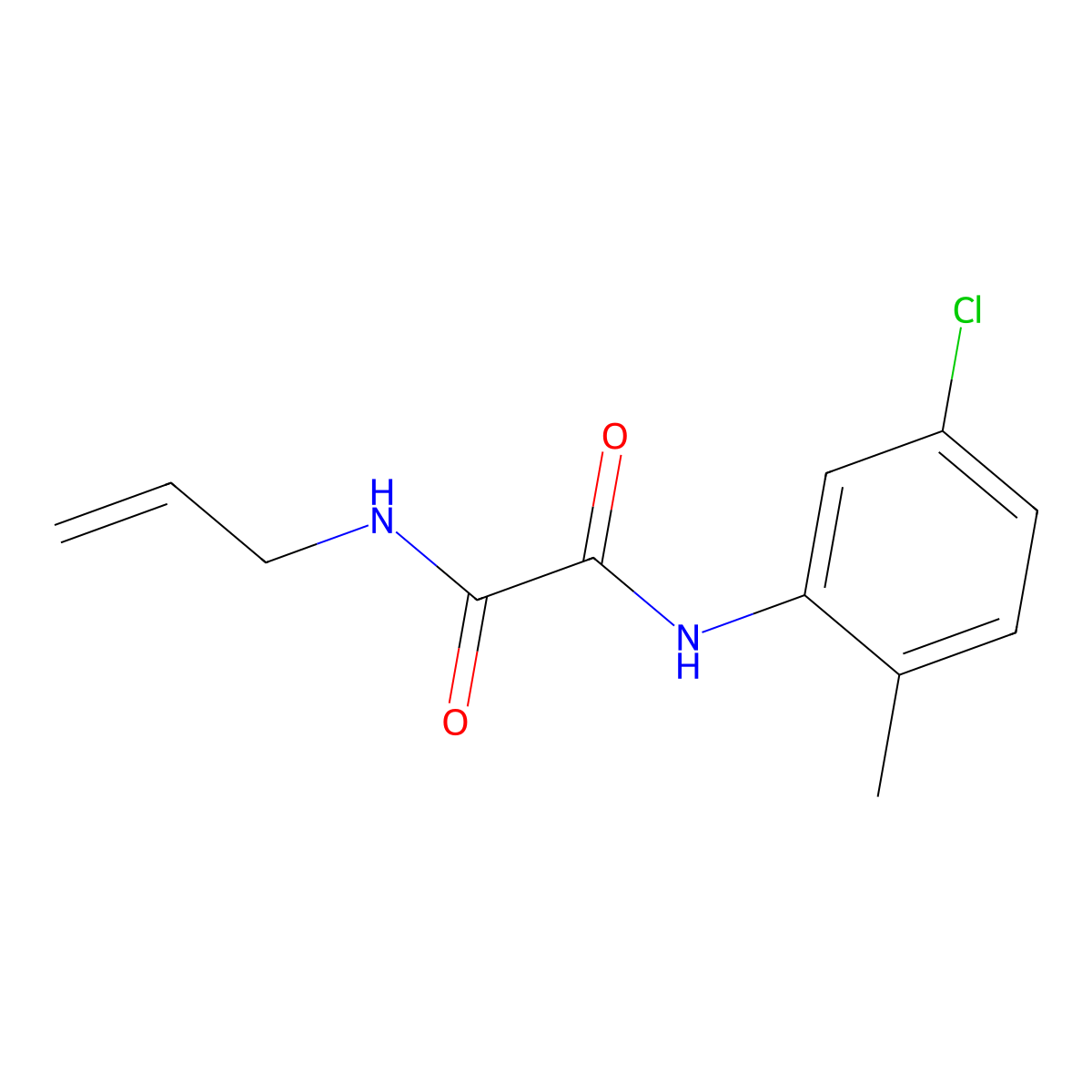 N-(5-chloro-2-methylphenyl)-N'-(prop-2-en-1-yl)ethanediamide molecular structure, CAS 423727-76-8