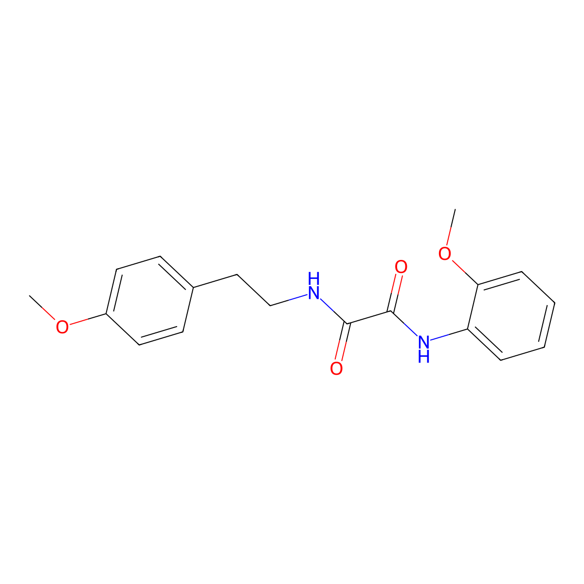 N-(2-methoxyphenyl)-N'-[2-(4-methoxyphenyl)ethyl]ethanediamide molecular structure, CAS 423727-98-4