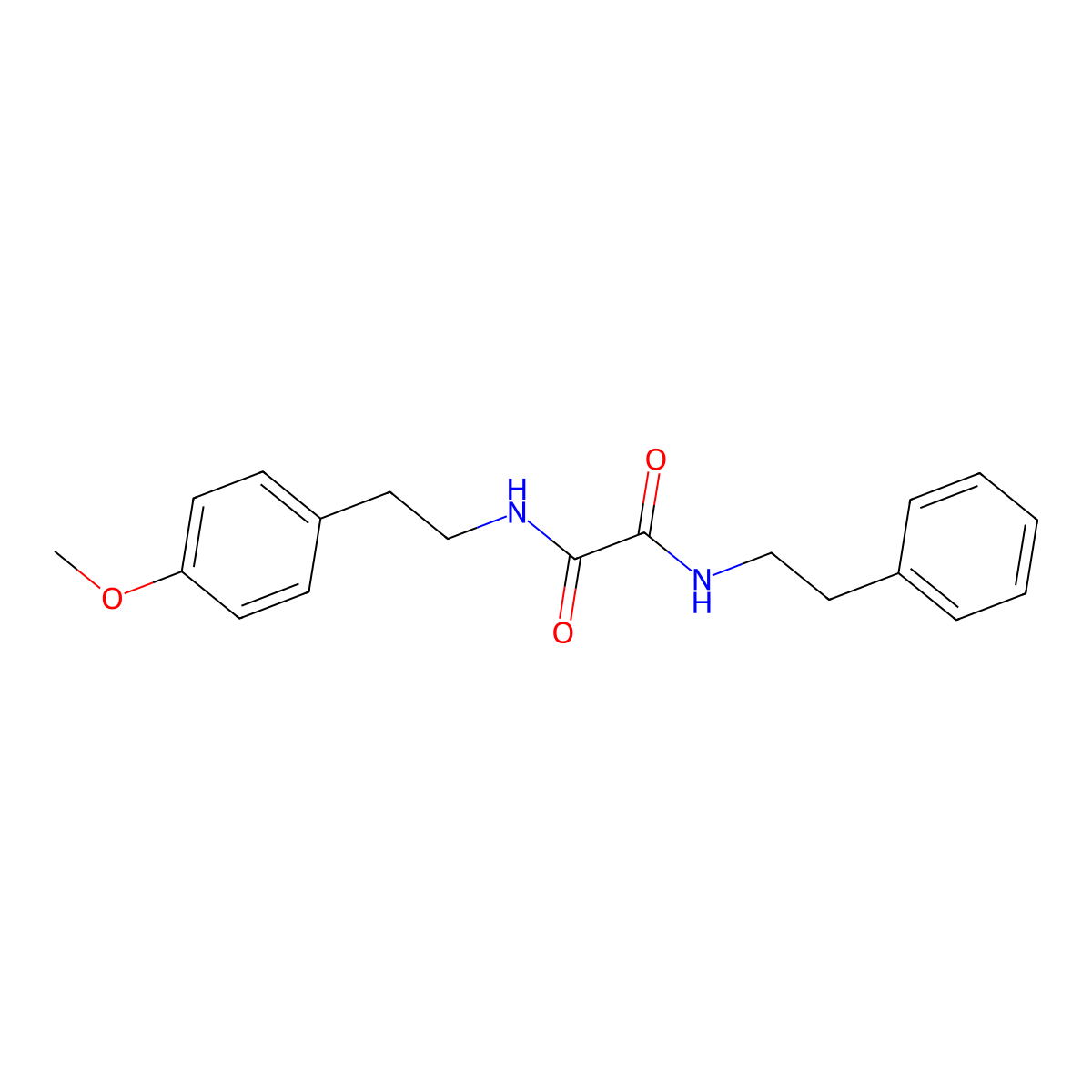 N-[2-(4-methoxyphenyl)ethyl]-N'-(2-phenylethyl)ethanediamide molecular structure, CAS 423728-04-5