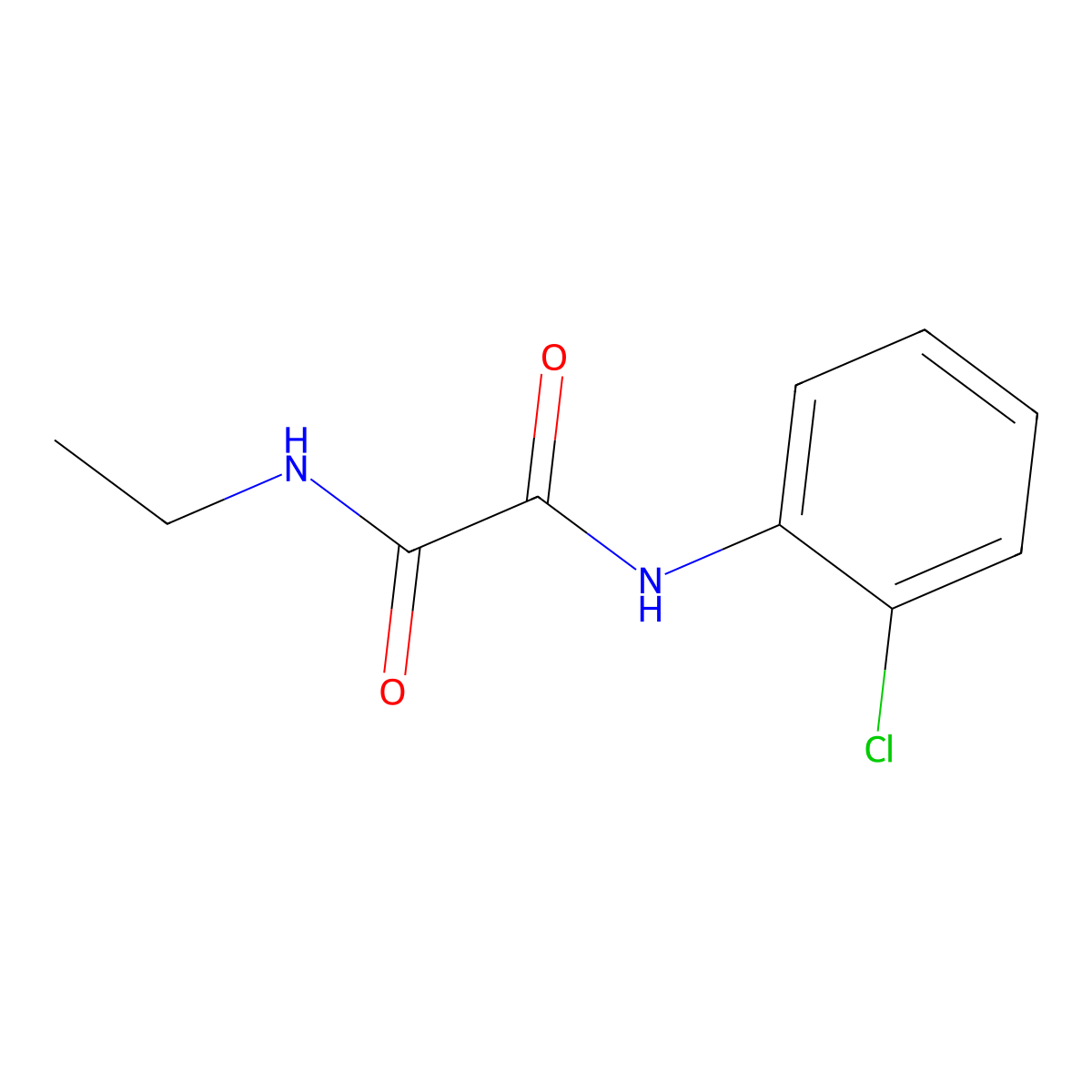 N-(2-chlorophenyl)-N'-ethylethanediamide molecular structure, CAS 423728-29-4
