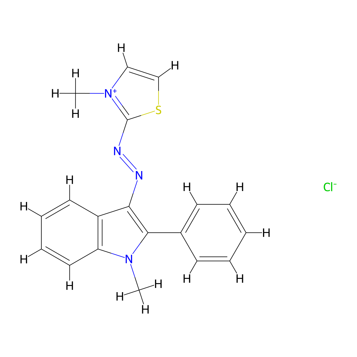 C.I. Basic Red 29 molecular structure, CAS 42373-04-6