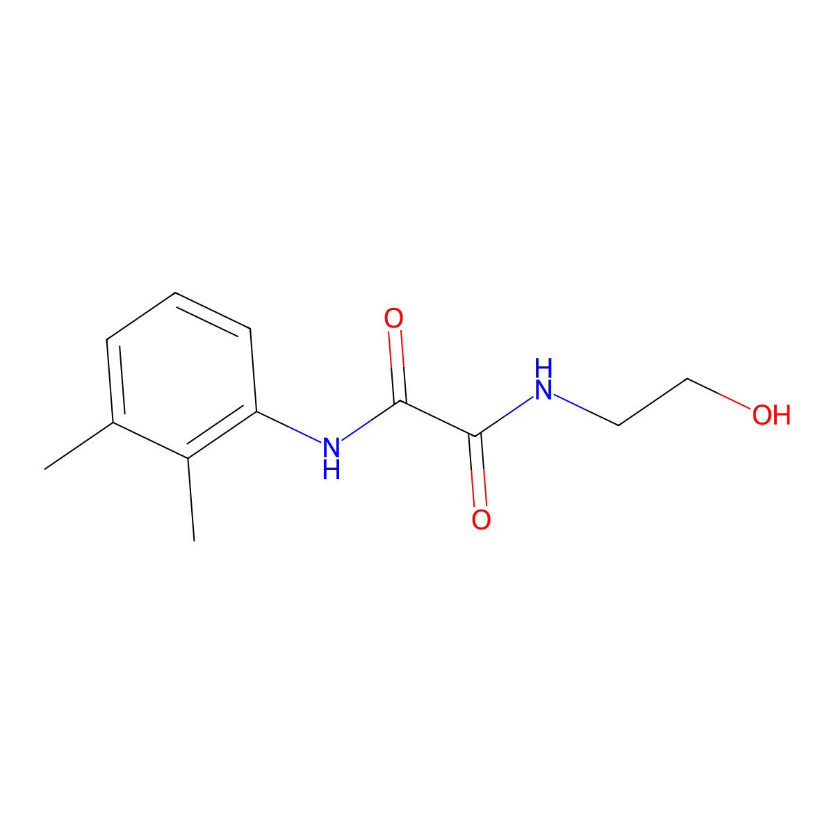 N1-(2,3-dimethylphenyl)-N2-(2-hydroxyethyl)oxalamide molecular structure, CAS 423730-61-4