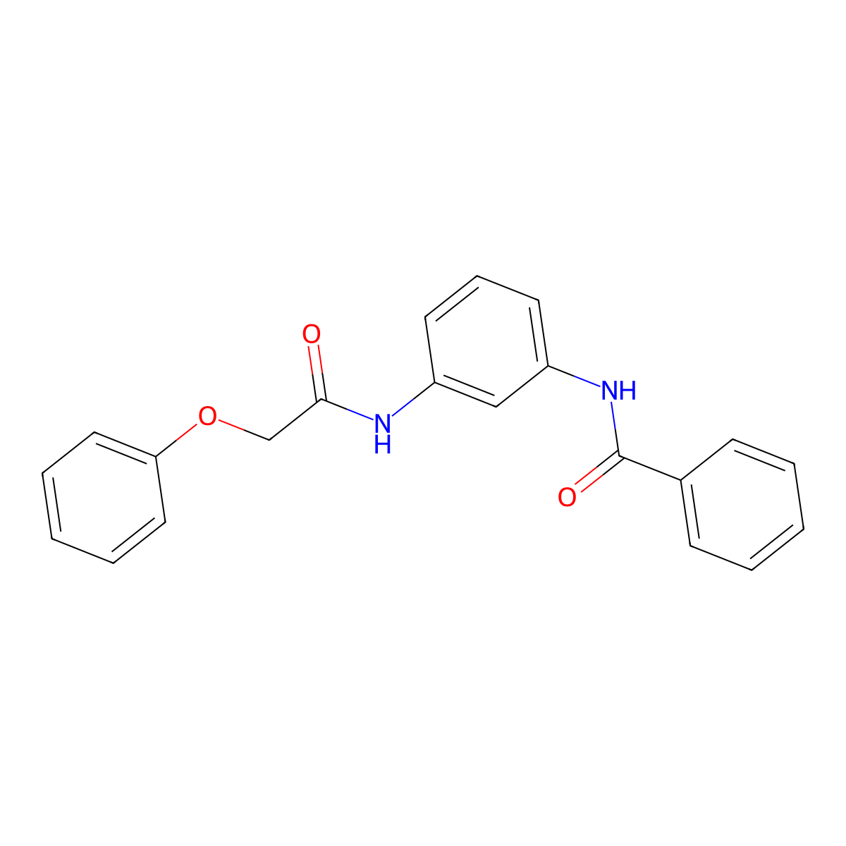 N-[3-[(2-phenoxyacetyl)amino]phenyl]benzamide molecular structure, CAS 423732-64-3
