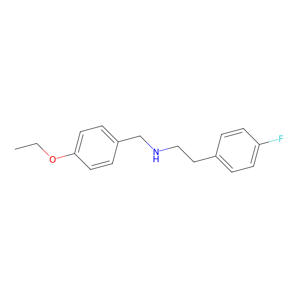 (4-Ethoxybenzyl)[2-(4-fluorophenyl)ethyl]amine molecular structure, CAS 423734-70-7