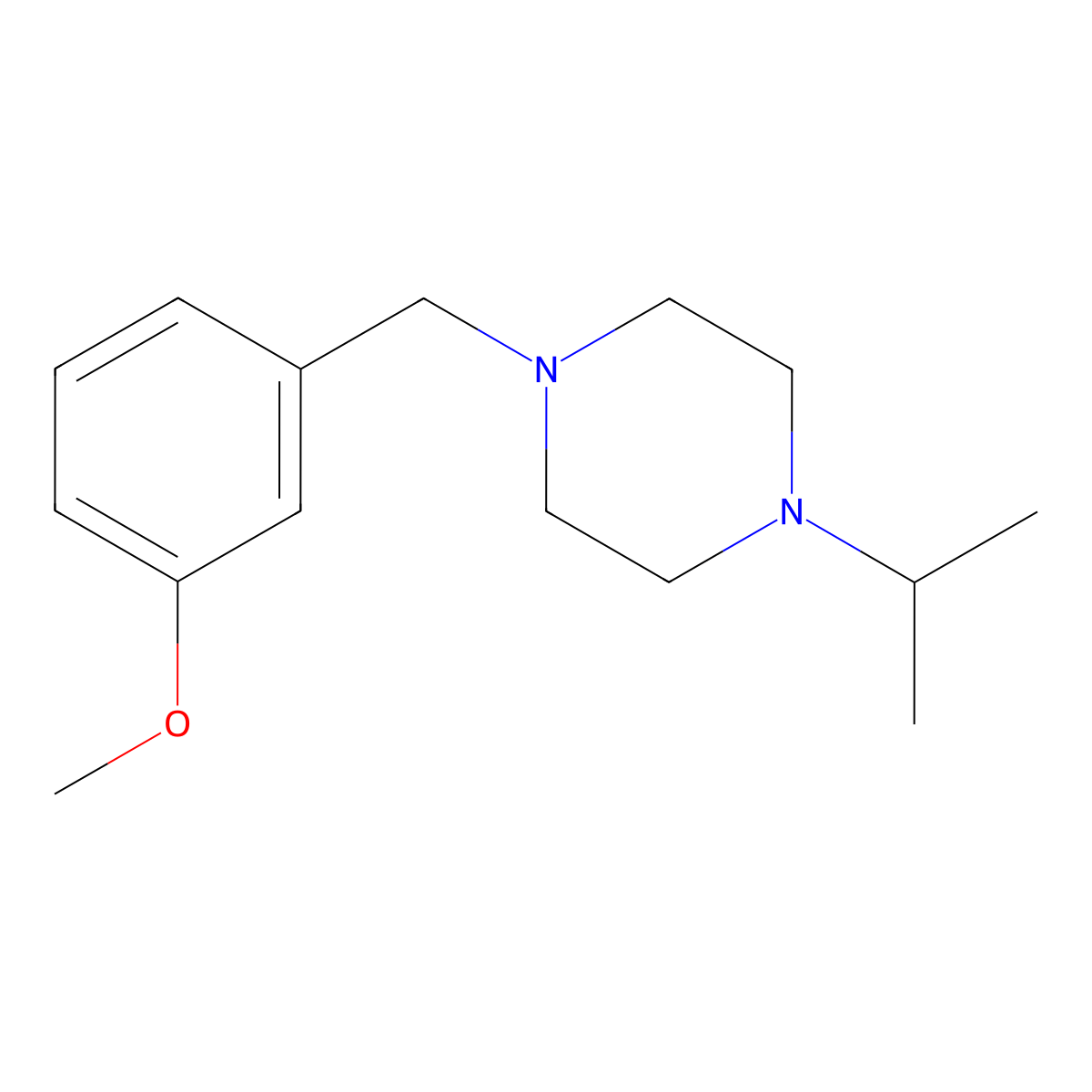 1-[(3-Methoxyphenyl)methyl]-4-propan-2-ylpiperazine molecular structure, CAS 423736-62-3