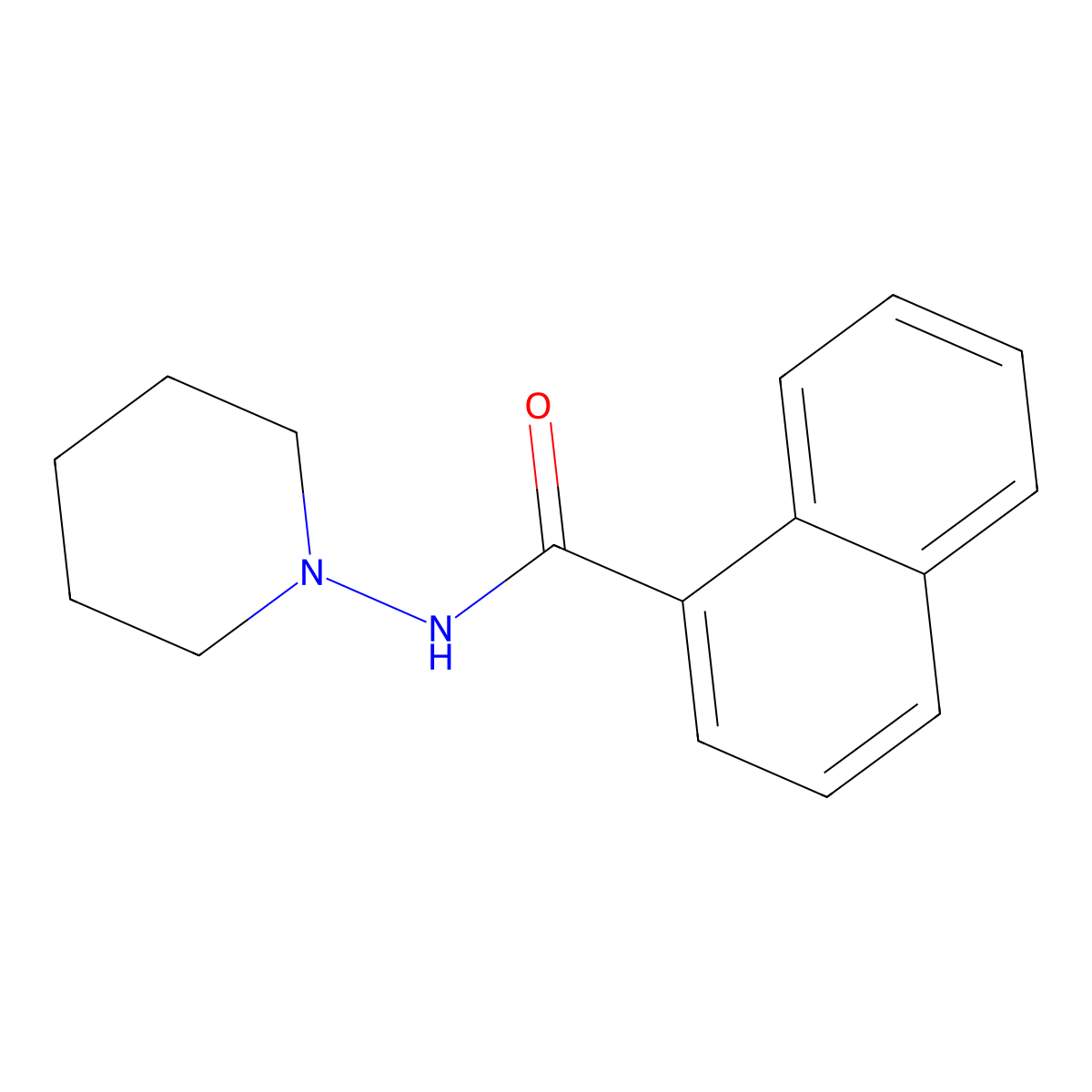 N-1-piperidinyl-1-naphthamide molecular structure, CAS 423736-85-0
