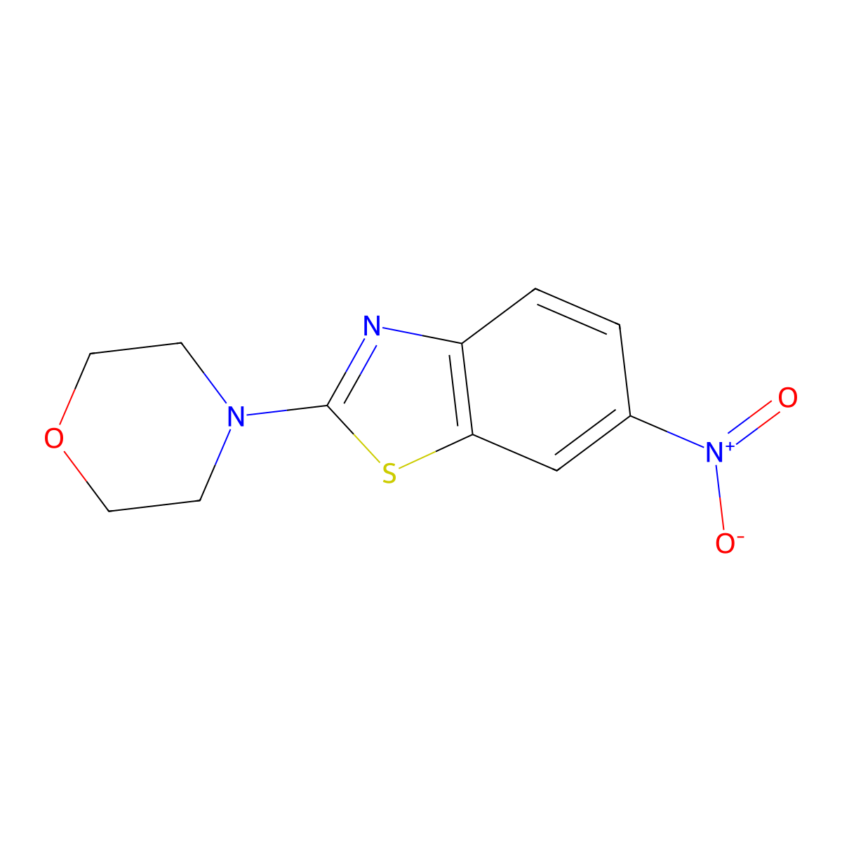 4-(6-Nitrobenzo[d]thiazol-2-yl)morpholine molecular structure, CAS 423738-98-1