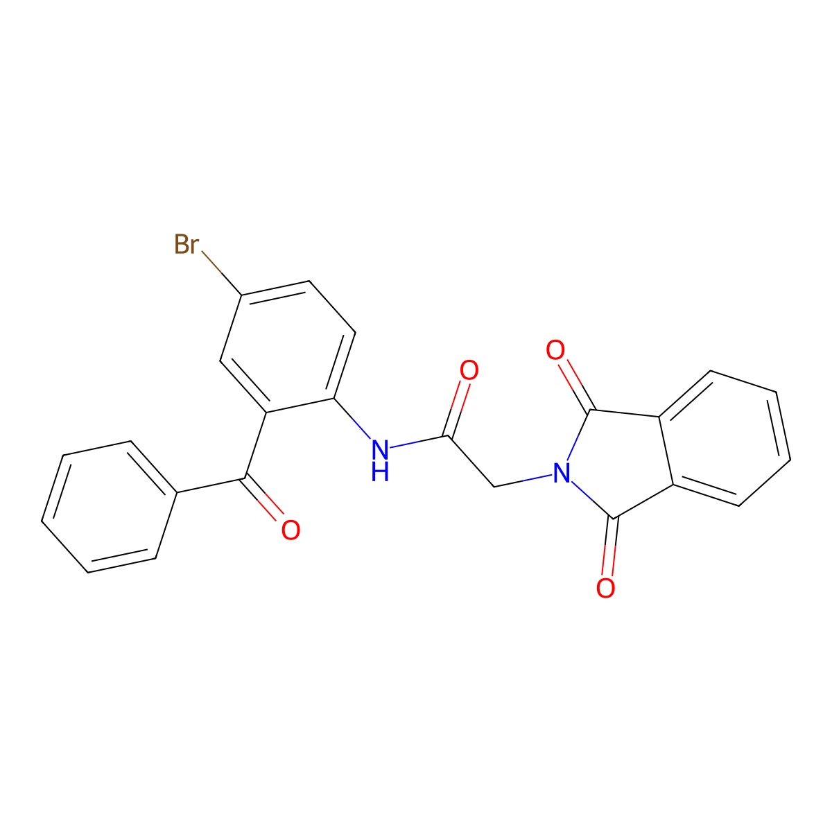 N-(2-benzoyl-4-bromophenyl)-2-(1,3-dioxoisoindolin-2-yl)acetamide molecular structure, CAS 423739-86-0