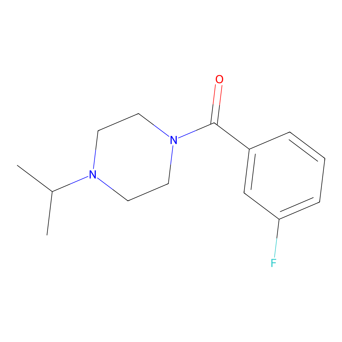 1-(3-Fluorobenzoyl)-4-isopropylpiperazine molecular structure, CAS 423739-98-4