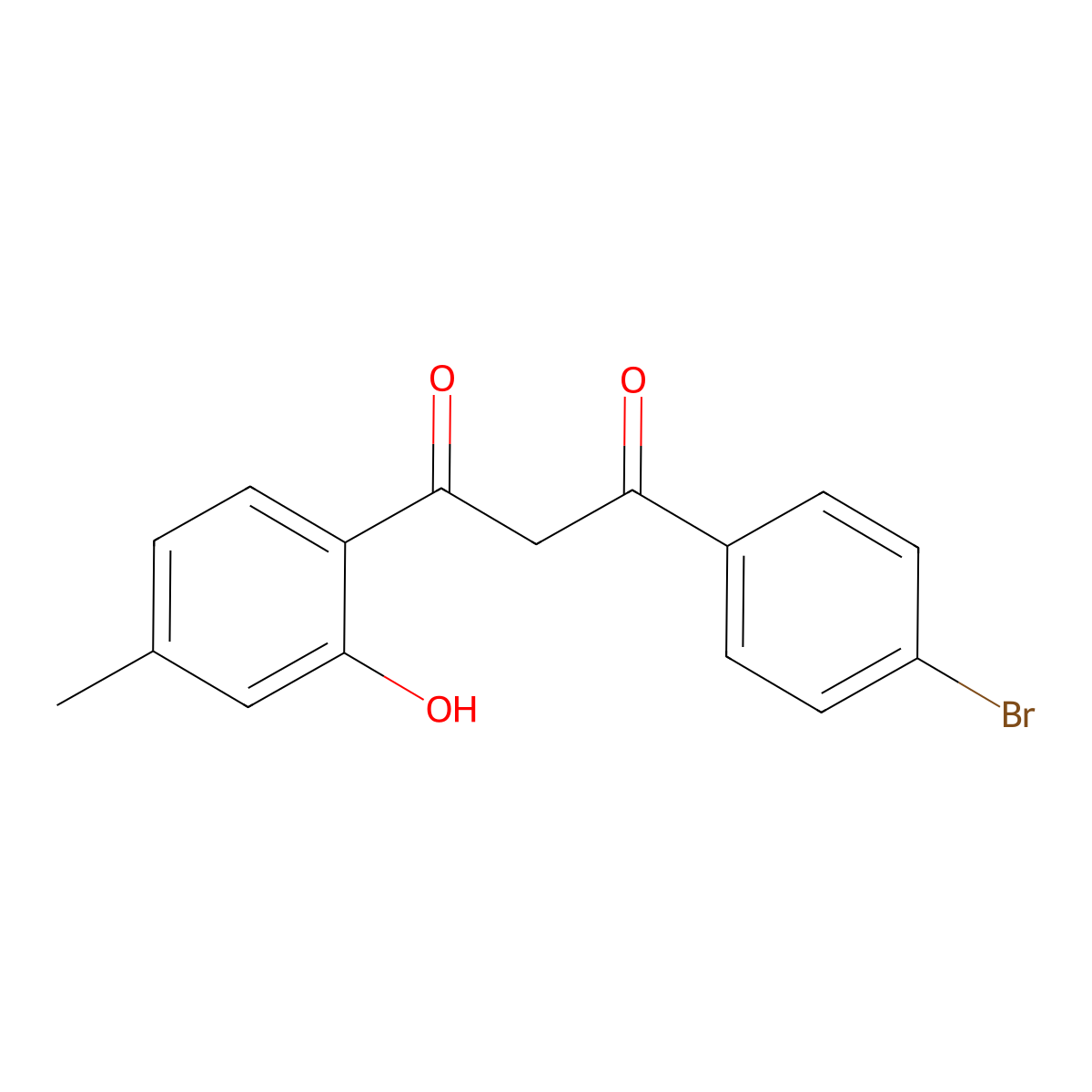 1-(4-Bromophenyl)-3-(2-hydroxy-4-methylphenyl)propane-1,3-dione molecular structure, CAS 423741-76-8