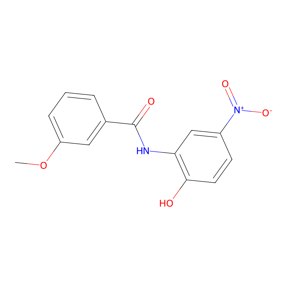 N-(2-hydroxy-5-nitrophenyl)-3-methoxybenzamide molecular structure, CAS 423749-78-4