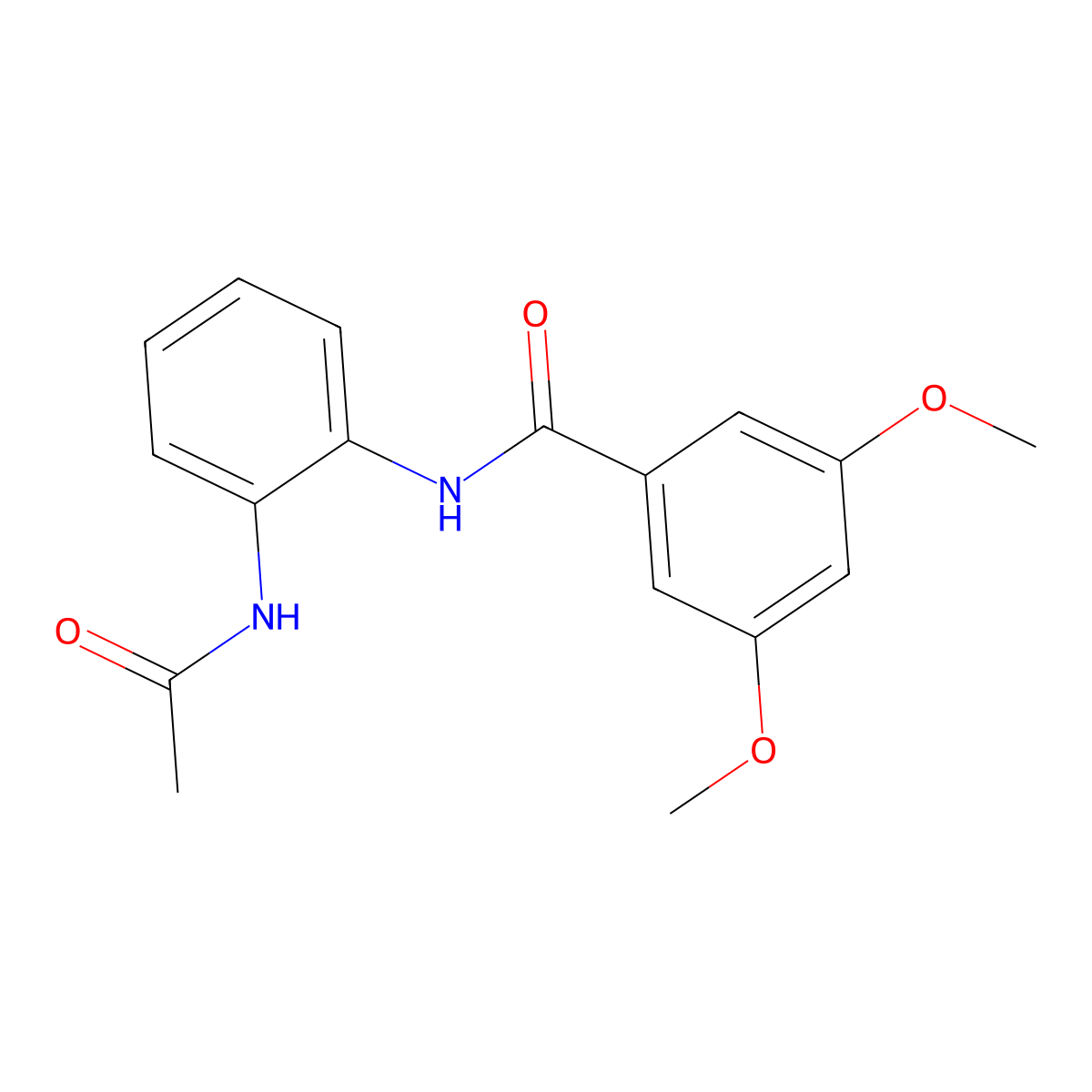 N-(2-acetamidophenyl)-3,5-dimethoxybenzamide molecular structure, CAS 423749-92-2