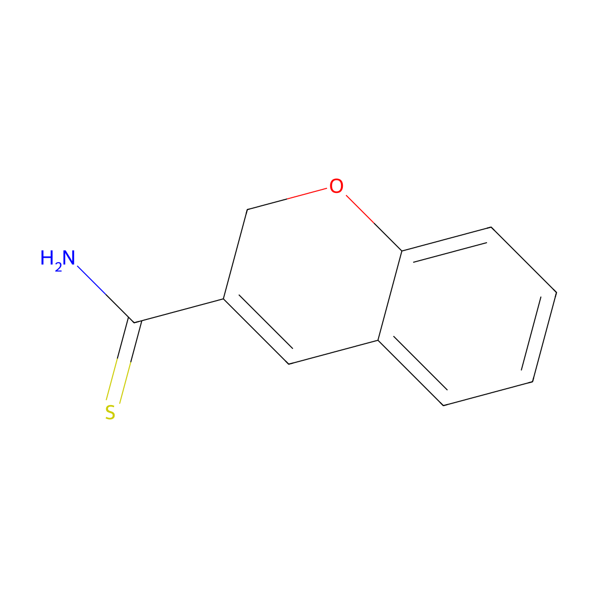 2H-chromene-3-carbothioamide molecular structure, CAS 423768-57-4