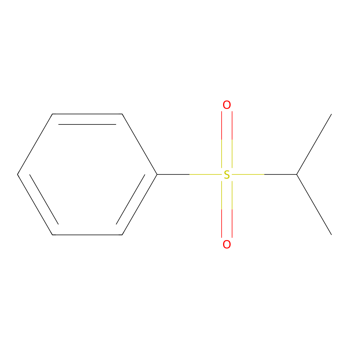 ((1-Methylethyl)sulfonyl)benzene molecular structure, CAS 4238-09-9