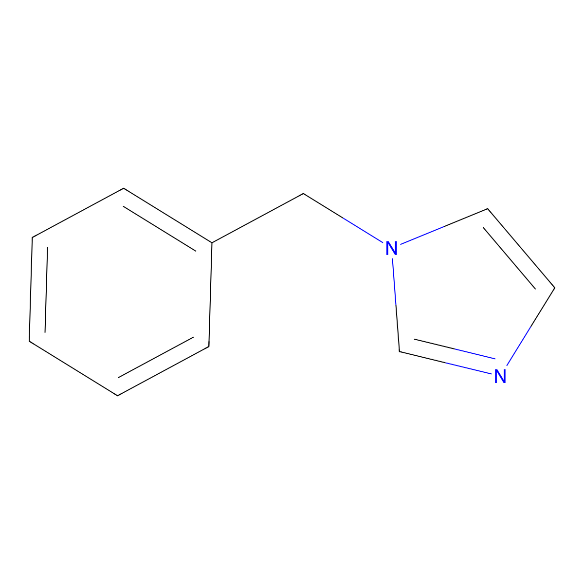 1-Benzylimidazole molecular structure, CAS 4238-71-5
