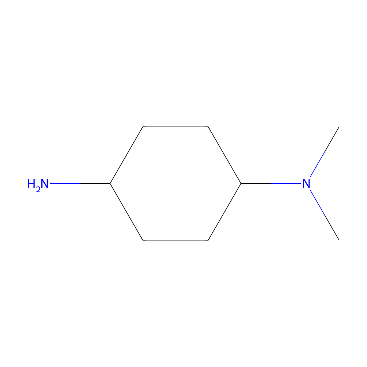 N,N-Dimethyl-1,4-cyclohexanediamine molecular structure, CAS 42389-50-4
