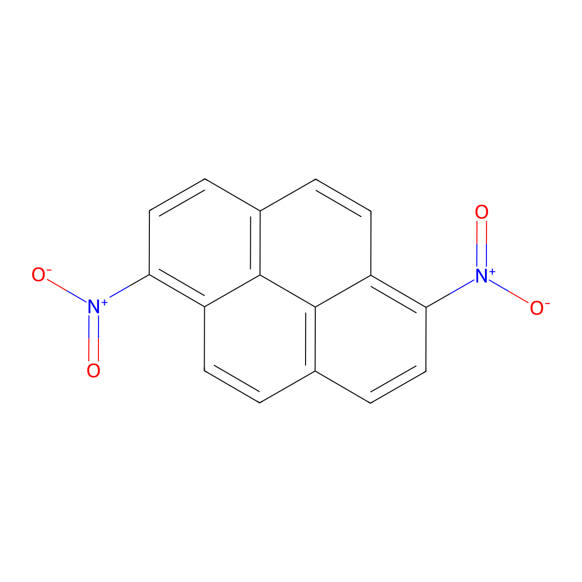 1,6-Dinitropyrene molecular structure, CAS 42397-64-8