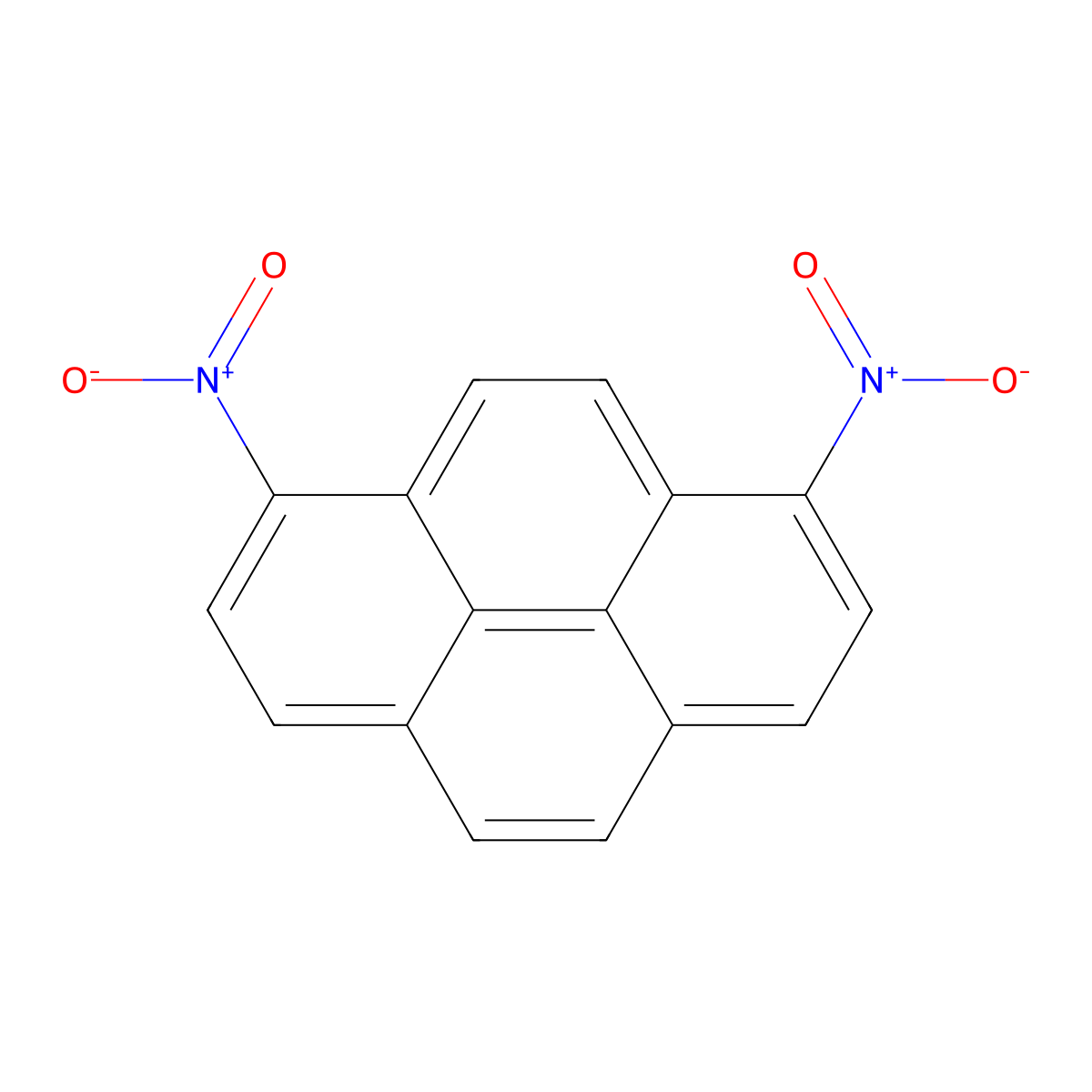1,8-Dinitropyrene molecular structure, CAS 42397-65-9