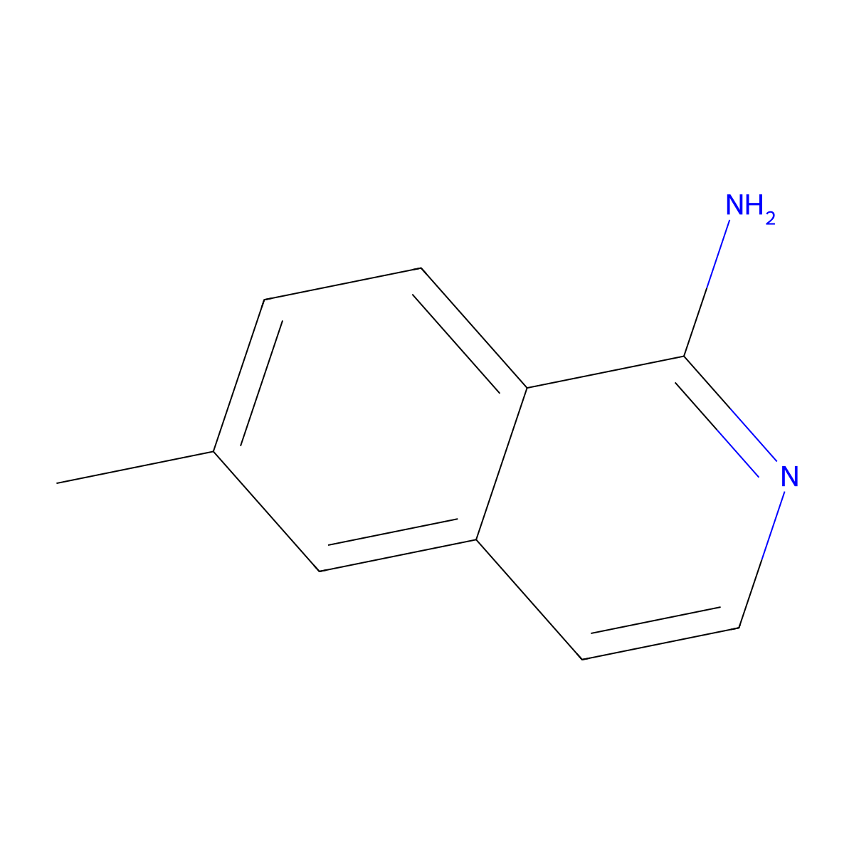6-Methylisoquinolin-1-amine molecular structure, CAS 42398-74-3