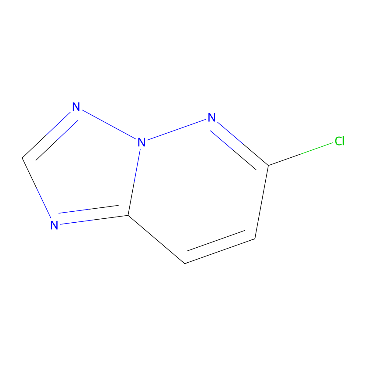 6-Chloro-(1,2,4)triazolo(1,5-b)pyridazine molecular structure, CAS 42399-79-1