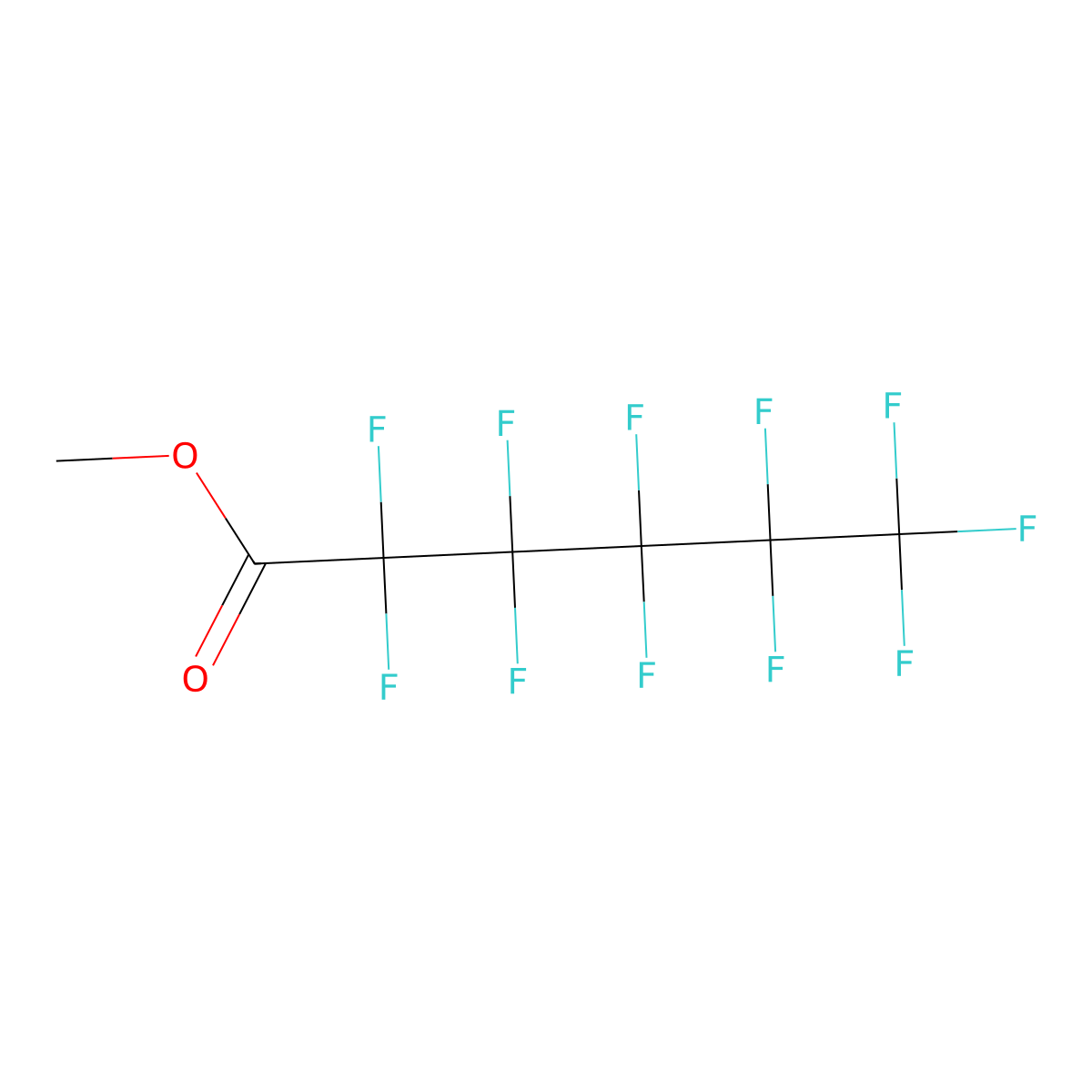 Methyl Undecafluorohexanoate molecular structure, CAS 424-18-0
